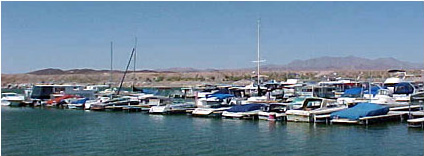 Open slips at the marina
