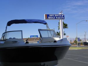 Dry Dock Boat Sales is located at 4290 Boulder Highway. Photo by Diane Taylor