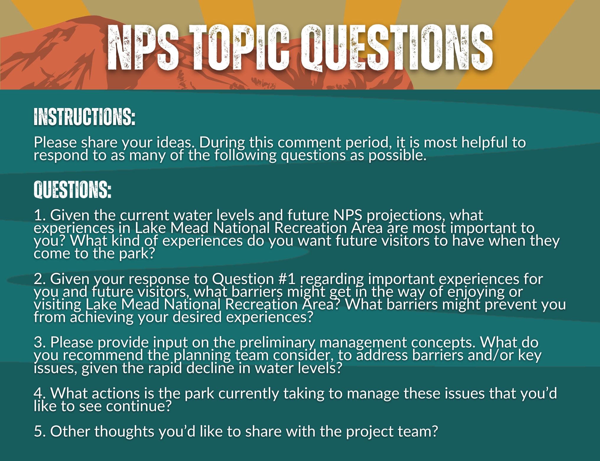 NPS Topic Questions