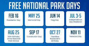 2026 National Parks Fee Free Days « Boating Lake Mead